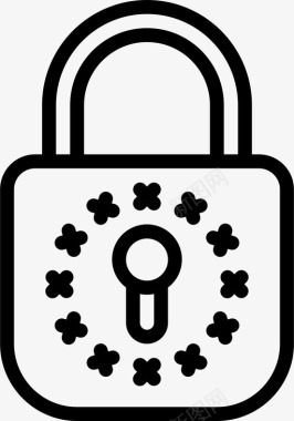 gdpr锁数据安全图标图标