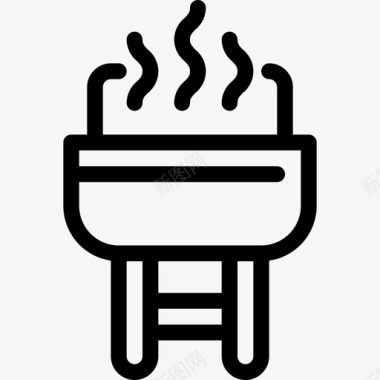 烧烤快餐牛排图标图标