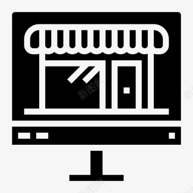 网上商店商业电子商务图标图标