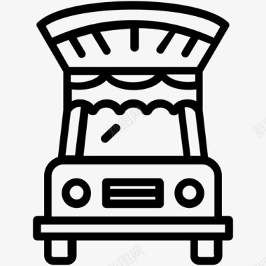 卡车货物运输机动车图标图标
