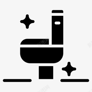 卫生间浴室清洁剂图标图标