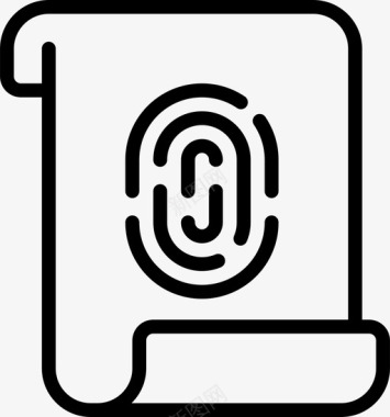 安全指纹文件数据安全图标图标