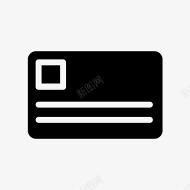 信用卡身份证图标图标
