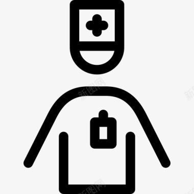 援助人员医疗服务直系图标图标