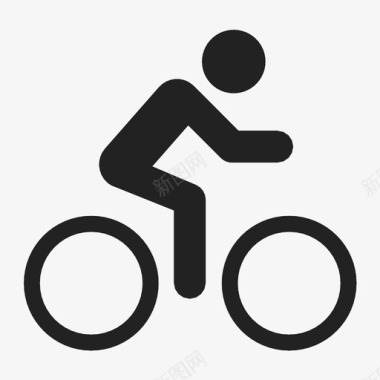 骑自行车训练图标图标