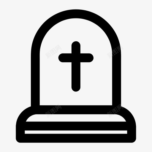 撕裂死亡葬礼图标svg_新图网 https://ixintu.com 万圣节 墓地 所有尺寸的基本图标 撕裂 死亡 葬礼