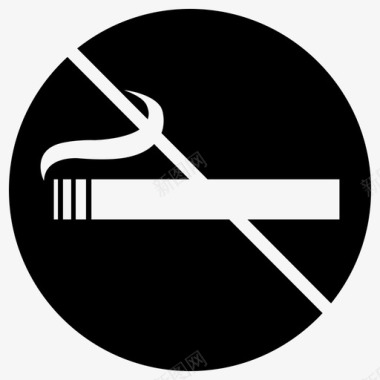 无烟房禁烟酒店服务图标图标