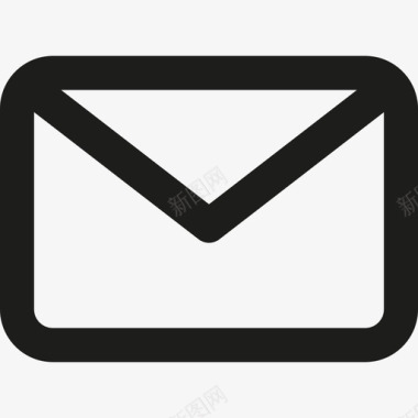 电子邮件最小界面线性图标图标