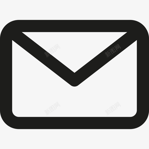 电子邮件最小界面线性图标svg_新图网 https://ixintu.com 最小界面 电子邮件 线性