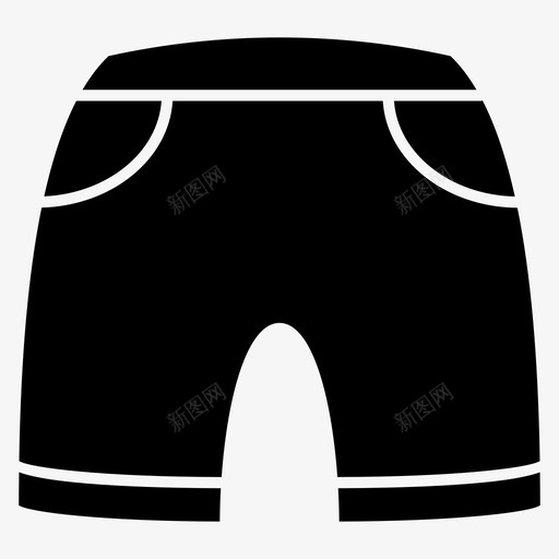 短裤裤子旅行装图标svg_新图网 https://ixintu.com 旅行装 短裤 裤子