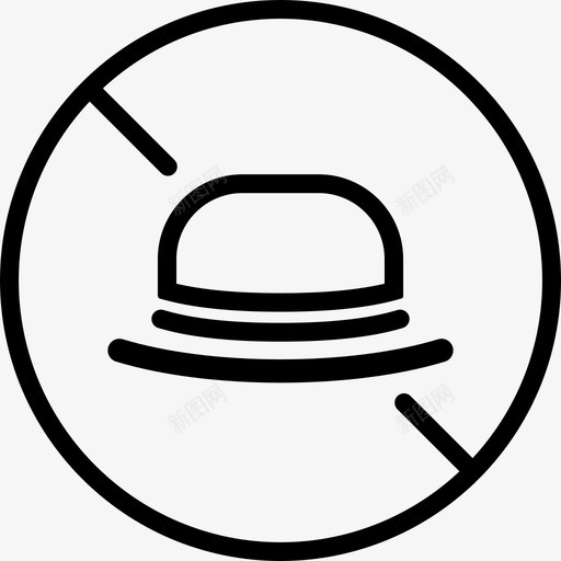 不允许戴帽子禁止银行存款2图标svg_新图网 https://ixintu.com 不允许戴帽子 禁止 银行存款2