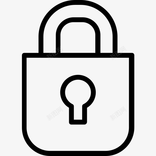 锁安全用户界面移动图标svg_新图网 https://ixintu.com 安全 用户界面移动 锁