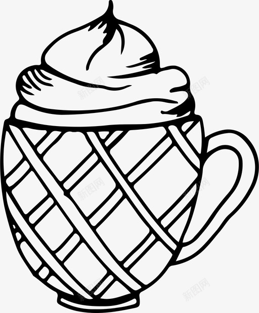 一杯咖啡盘子热饮图标svg_新图网 https://ixintu.com 一杯咖啡 热饮 盘子 餐具