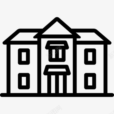住宅市中心直系图标图标
