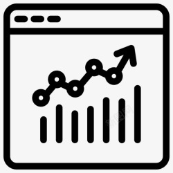 预测icon销售预测业务预测数据分析图标高清图片