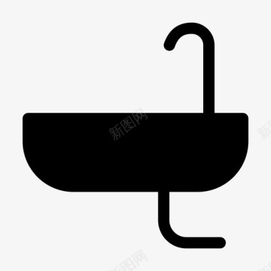 水槽清洁水龙头图标图标