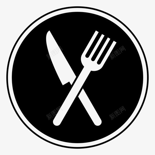 盘子食物美食家图标svg_新图网 https://ixintu.com 午餐 厨房 盘子 美食家 食物 餐厅