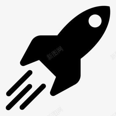 火箭船发射航天飞机图标图标