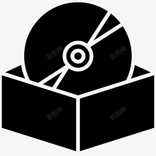 cd蓝光cd播放器图标svg_新图网 https://ixintu.com cd cd播放器 dvd 光盘 蓝光 虚拟现实字形图标