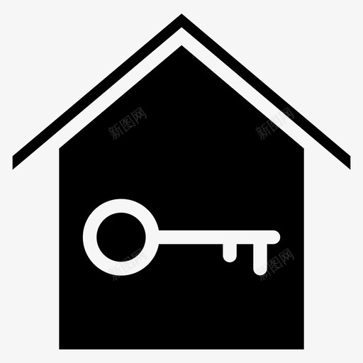 房子钥匙城市家图标svg_新图网 https://ixintu.com 城市 家 房产 房子钥匙