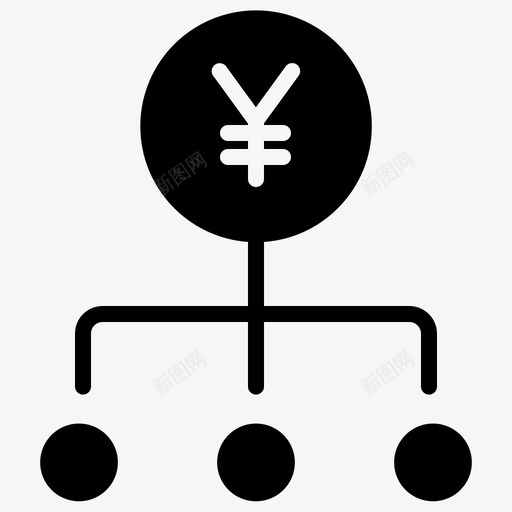 日元商业和金融货币图标svg_新图网 https://ixintu.com 商业和金融 日元 货币