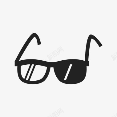 眼镜盲人手提图标图标