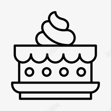 蛋糕面包房甜点图标图标