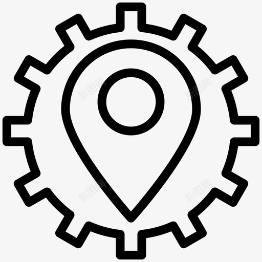 地点优化最喜欢的位置地图引脚图标svg_新图网 https://ixintu.com 地图引脚 地点优化 导航 搜索引擎优化开发 星 最喜欢的位置