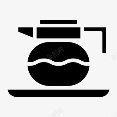 咖啡壶咖啡机厨房用具图标图标