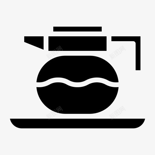 咖啡壶咖啡机厨房用具图标svg_新图网 https://ixintu.com 厨房用具 咖啡壶 咖啡店 咖啡机