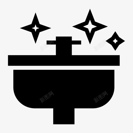 水槽清洁浴室抛光图标svg_新图网 https://ixintu.com 抛光 擦亮 水槽清洁 浴室 清洁solida