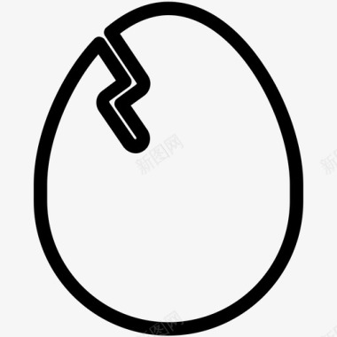 鸡蛋新鲜的新的图标图标