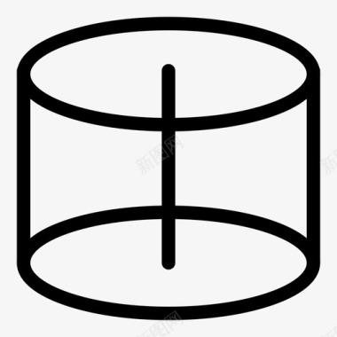 圆柱圆圆形图标图标