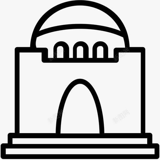 吉纳陵金纳陵巴基斯坦文化和地标性建筑勾勒出图标svg_新图网 https://ixintu.com 吉纳陵 巴基斯坦文化和地标性建筑勾勒出图标 金纳陵