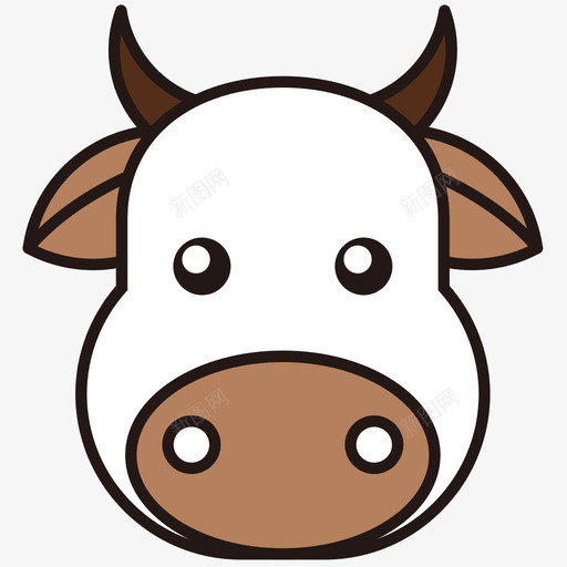 bullsvg_新图网 https://ixintu.com bull 填充 多色 可爱 圆润