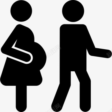 熟悉的人怀孕的人图标图标