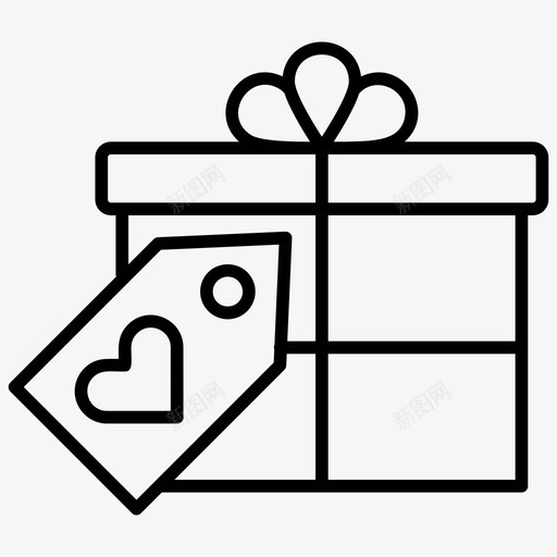 特别礼物爱情礼物情人节礼物图标svg_新图网 https://ixintu.com 情人节礼物 爱情礼物 特别礼物 购物和商业线图标