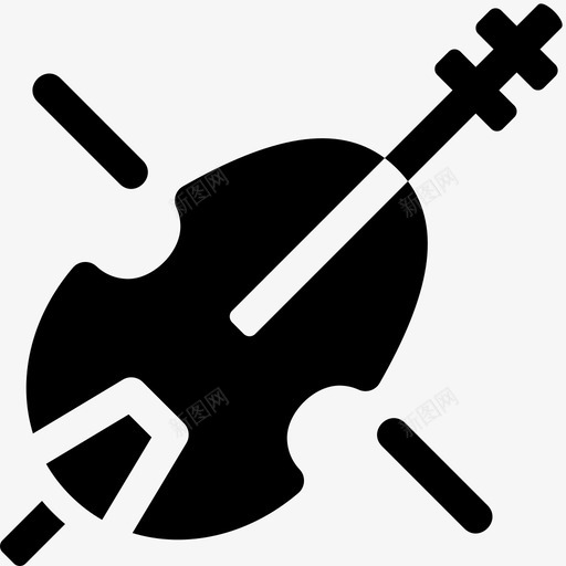 大提琴弓古典图标svg_新图网 https://ixintu.com 乐器第2部分 交响乐 古典 大提琴 弓 弦乐 音乐