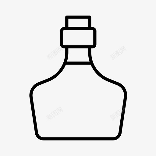 玻璃瓶酒精瓶子图标svg_新图网 https://ixintu.com 玻璃瓶 瓶子 调味品 酒精 酱汁