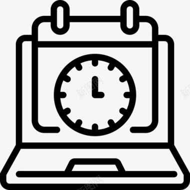 日程安排时间管理人力资源任务分配图标图标