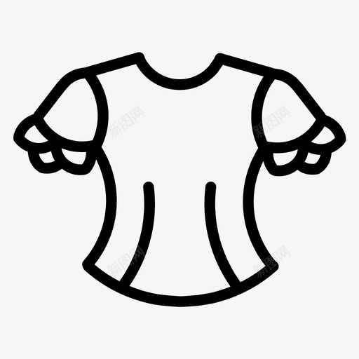 上衣衣服时装图标svg_新图网 https://ixintu.com 上衣 时装 衣服 衬衫 袖子类型