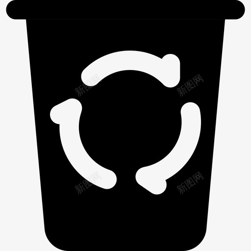 环保回收罐图标svg_新图网 https://ixintu.com 环保回收罐