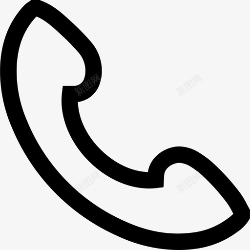 电话电话接收器通话图标svg_新图网 https://ixintu.com 接口 电信 电话 电话接收器 通话