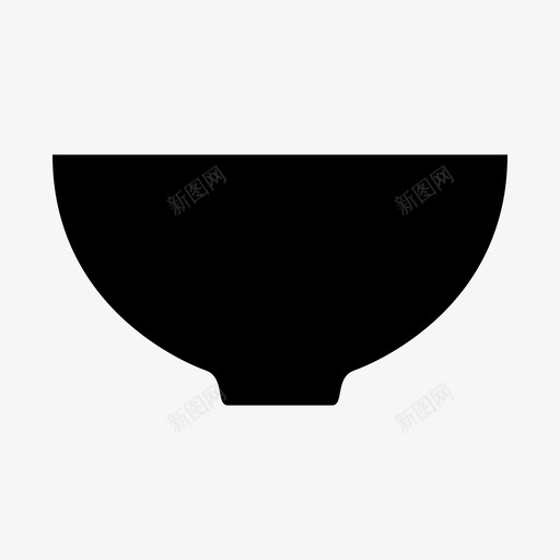 碗容器厨房用具图标svg_新图网 https://ixintu.com 厨房用具 容器 碗 餐具