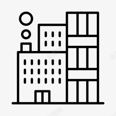城市建筑工业图标图标