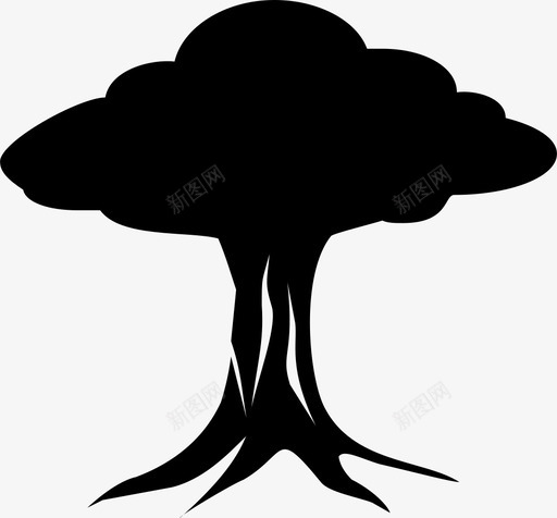 树森林绿色图标svg_新图网 https://ixintu.com 木头 树 森林 植物 绿色