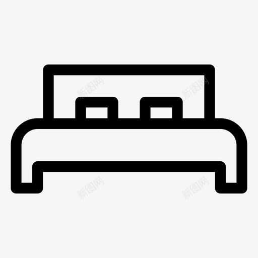 床被褥卧室图标svg_新图网 https://ixintu.com 20062018 卧室 家具 床 枕头 被褥