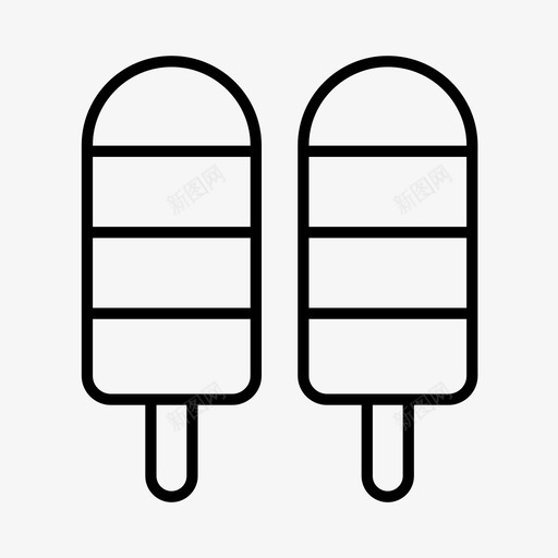冰棒糖果甜点图标svg_新图网 https://ixintu.com 冰棒 冰淇淋 夏天 甜点 糖果 食物