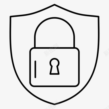 防护锁私人图标图标