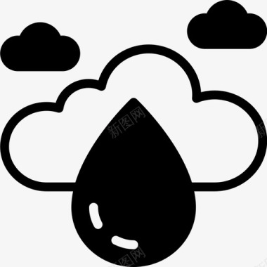 雨云天气预报图标图标